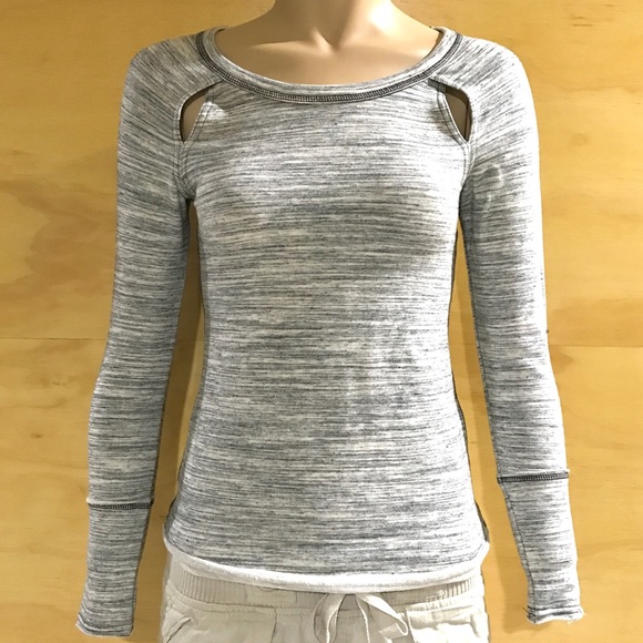 NWT FP Movement Peekaboo Layering Top Sweatshirt - Picture 2 of 8